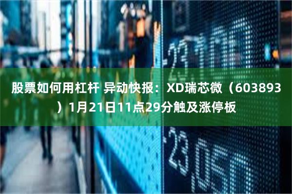 股票如何用杠杆 异动快报：XD瑞芯微（603893）1月21日11点29分触及涨停板